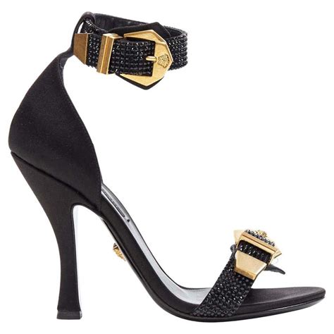 versace chunky heels|versace tribute high heels.